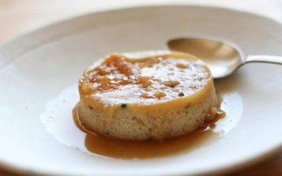 Kókusztejes créme caramel kandírozott citromhéjjal